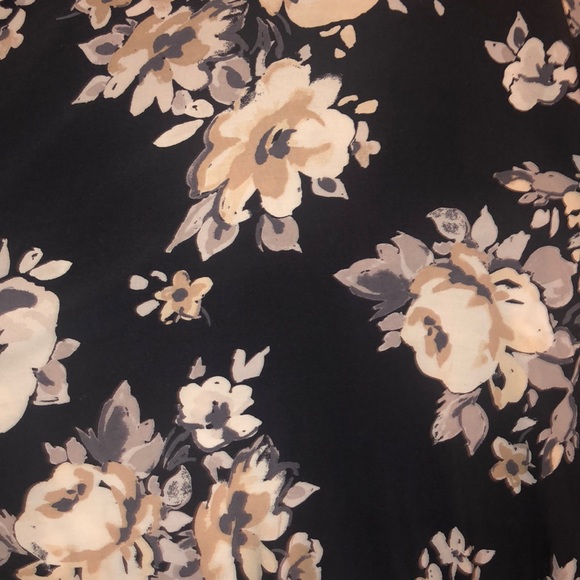 Powder Navy Dress W/Cream Floral Print - Picture 3 of 7